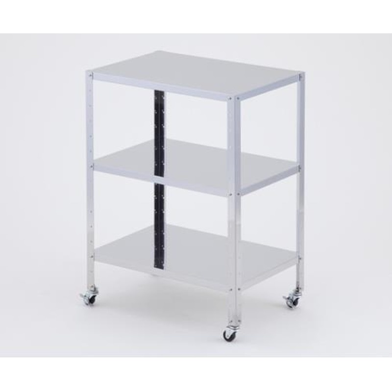 エスコ EA956MV-17A 610x410x809mm/3段ワゴン(ステンレス製) 1個（ご注文単位1個）【直送品】