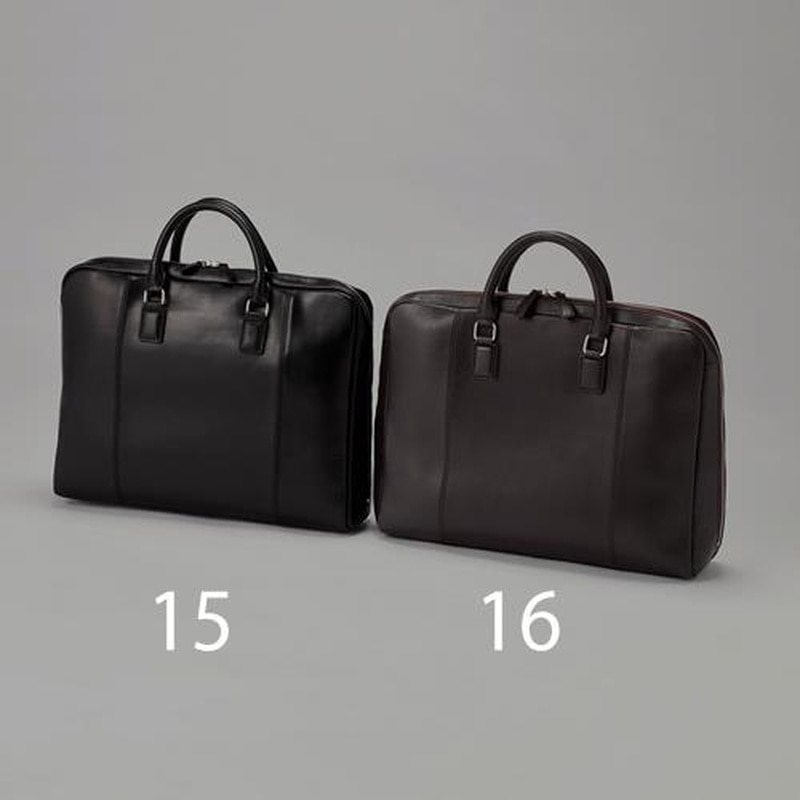 エスコ EA927AE-16 400x100x300mmビジネスバッグ(ダークブラウン) 1個(ご注文単位1個)【直送品】