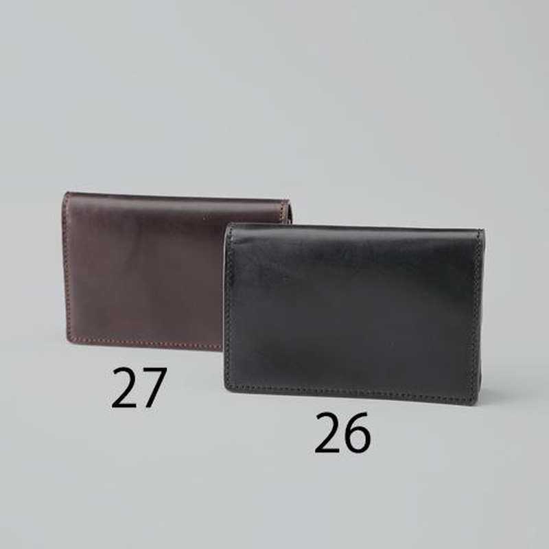 エスコ EA927AE-26 110x20x80mm名刺入れ(馬革/ブラック) 1個(ご注文単位1個)【直送品】