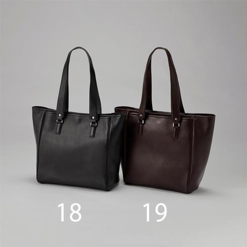 エスコ EA927AE-19 460x340x150mmトートバッグ(牛革/ブラウン) 1個(ご注文単位1個)【直送品】