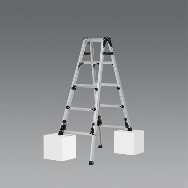 エスコ EA903PA-11A 0.94-1.25mはしご兼用脚立(伸縮脚) 1個(ご注文単位1個)【直送品】