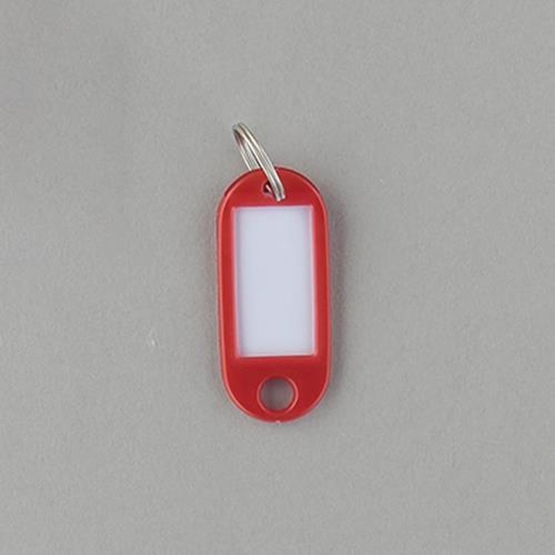 エスコ EA956VL-215 22x52mmネームタグ(赤/5個) 1個(ご注文単位1個)【直送品】