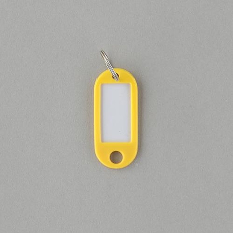 エスコ EA956VL-216 22x52mmネームタグ(黄/5個) 1個(ご注文単位1個)【直送品】