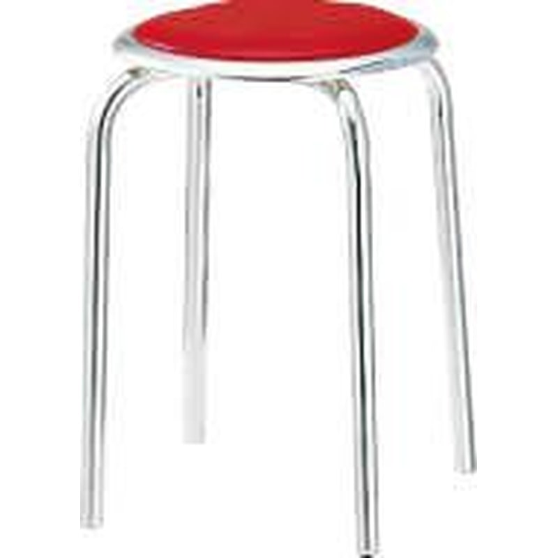 エスコ EA956XN-28 φ330x450mm丸スツール(レッド) 1個(ご注文単位1個)【直送品】