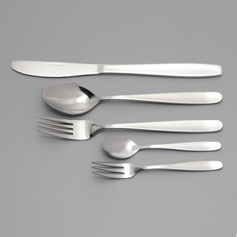 エスコ EA912WD-32 10本組フォーク&スプーンセット(ステンレス製) 1個(ご注文単位1個)【直送品】