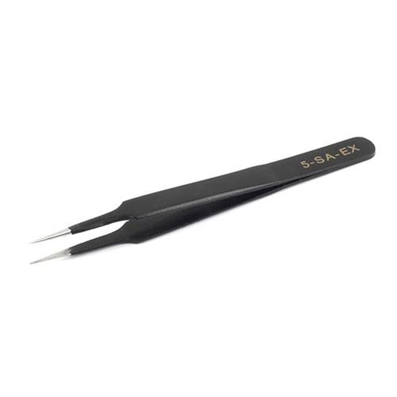 エスコ EA595AK-164 0.20x110mm/5精密用ピンセット(ステンレス製) 1個(ご注文単位1個)【直送品】