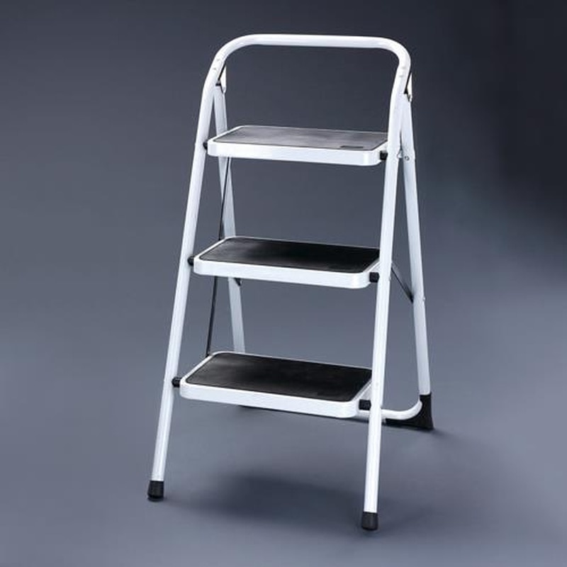TRUSCO 薄型幅広踏台(片側昇降タイプ) 3段 高さ800mm TAU-3UF ＴＲＵＳＣＯ 薄型幅広踏台（片側昇降タイプ） ３段 高さ８００ｍｍ