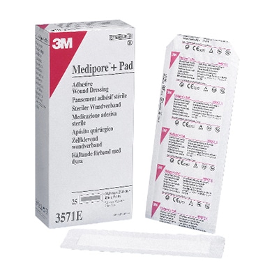メディポアプラス パッドドレッシング 3571E 10×25cm 25枚 1個(ご注文単位1個)【直送品】