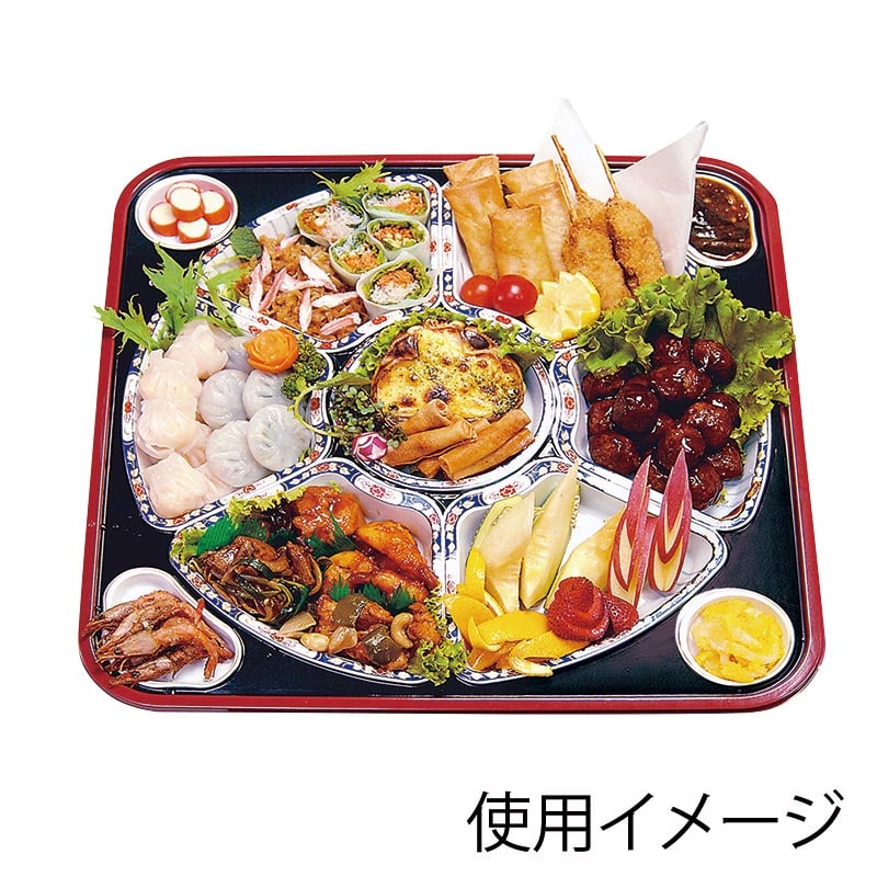 仕出し容器 彩折 W-90-60(T-90-60-F柄付) 80セット