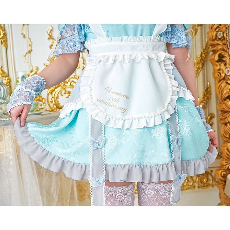 えなこコラボ クリアストーン アニバーサリーメイドワンピース えなこちゃん監修》 コスプレ メイド服 20周年 アニバーサリー