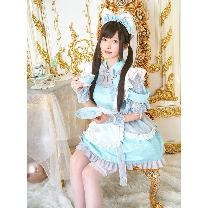 クリアストーン/えなこコラボ/コスプレ/アニバーサリーメイド えなこちゃん監修》 コスプレ メイド服 20周年 アニバーサリー