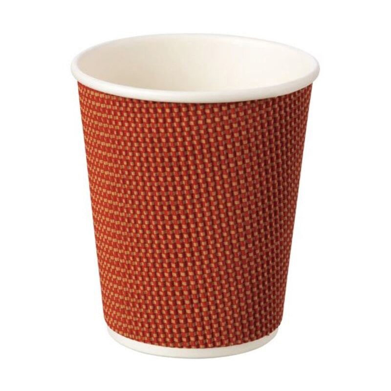 ストリックスデザイン 紙コップ リップルラップカップ 8オンス 235ml 3色アソート 24個入 SD-737 1袋(ご注文単位48袋)【直送品】