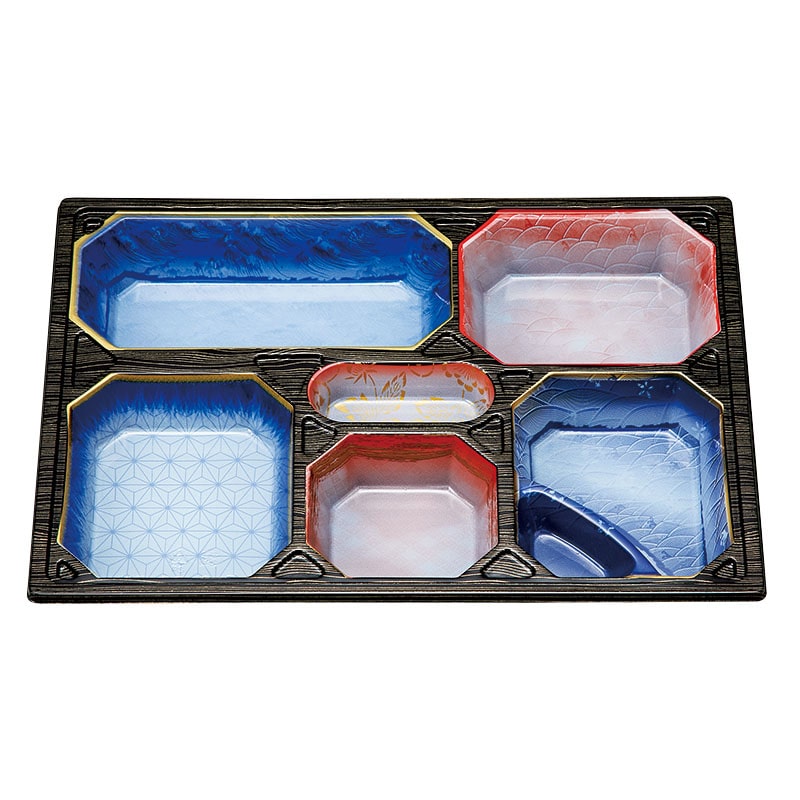 北原産業 紙ボックス弁当容器 中仕切 115-80 C-7 北斎 20個/袋（ご注文