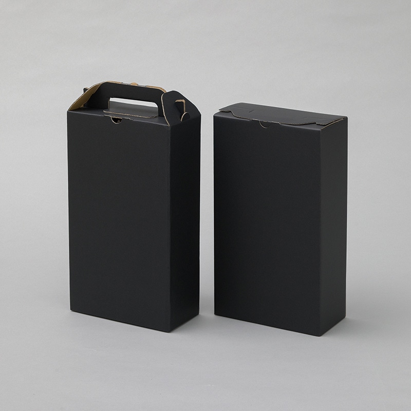 ワンタッチボトルケース 2本用 ブラック 50枚/箱