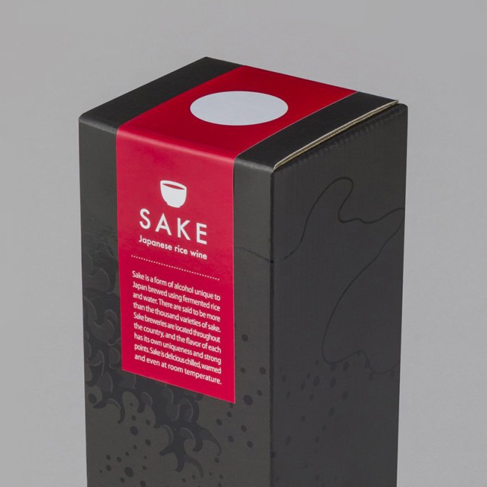 和気 ワンタッチボトルケース The　Japan ～nami～　波 50枚/箱（ご注文単位1箱）【直送品】