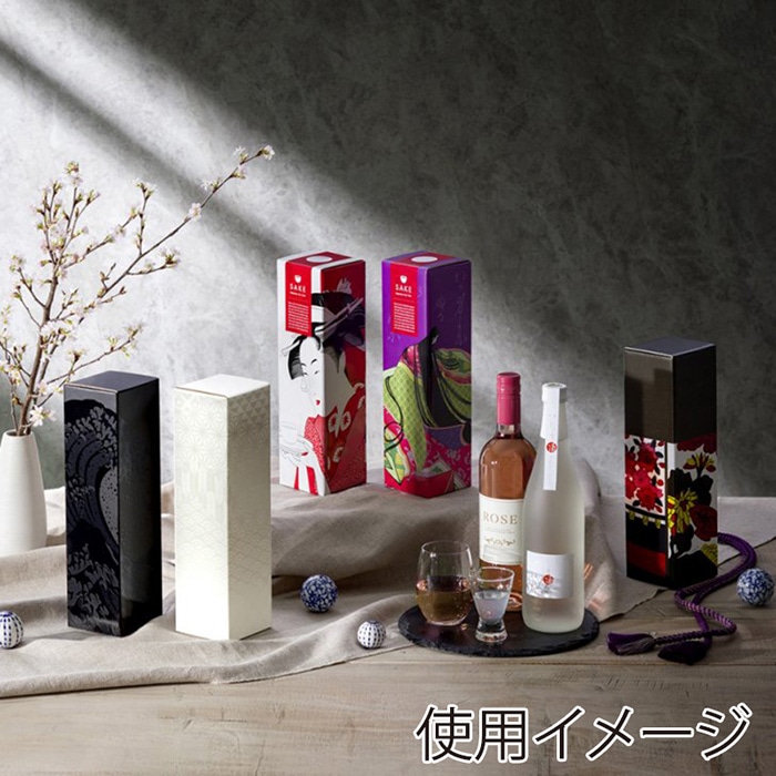 和気 ワンタッチボトルケース The　Japan ～nami～　波 50枚/箱（ご注文単位1箱）【直送品】