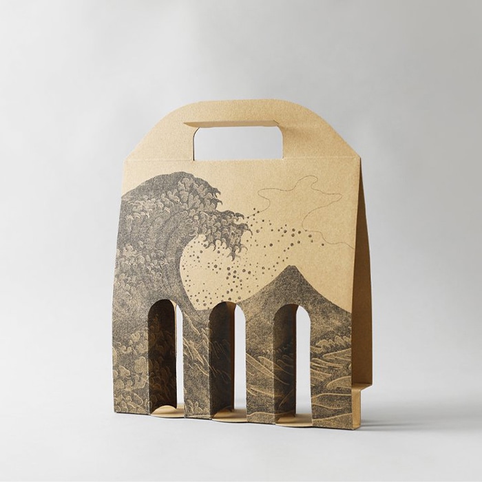 和気 アソートキャリーケース ミニボトル3本 ~波~ 50枚/箱(ご注文単位1箱)【直送品】