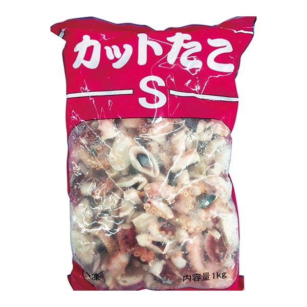 たこ購入ページ ハッピーシーフーズ 冷凍ボイルカットたこ 4／5g 1kg 冷凍 1