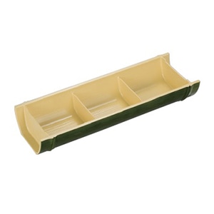 若泉漆器 竹取盛器 三点盛り 若竹 M-14-25 1個(ご注文単位1個)【直送品】