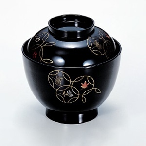 若泉漆器 3.5寸玉子椀 華宝S・H塗 W-1-13 1個(ご注文単位1個)【直送品】