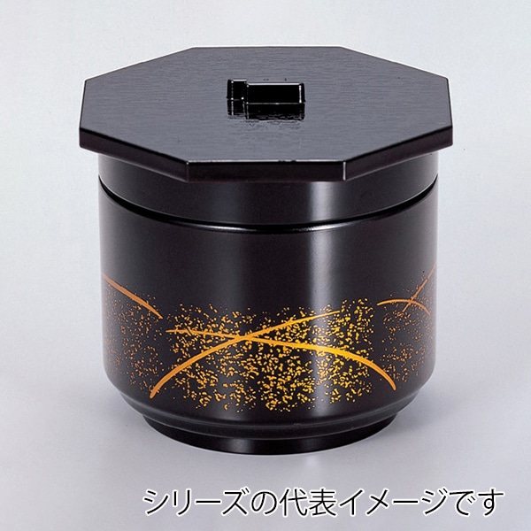 若泉漆器 京飯器 梨地つゆ草内朱 2段 W-1-85 1個(ご注文単位1個)【直送品】