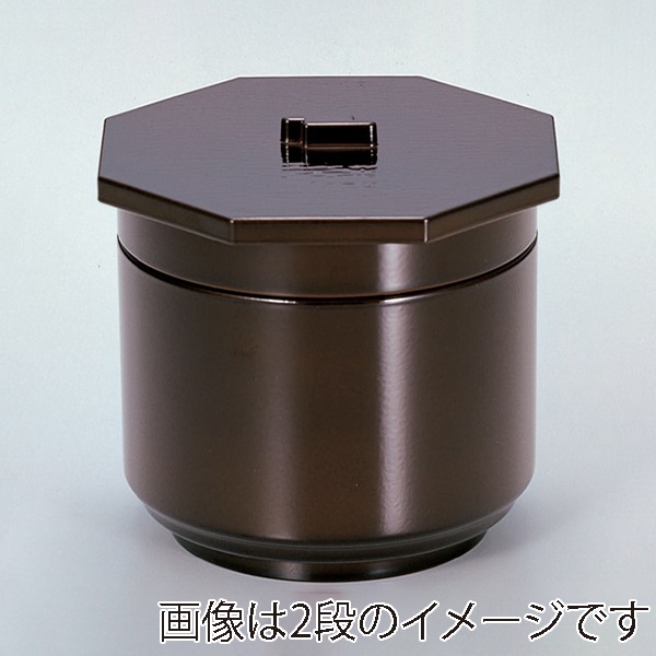 若泉漆器 京飯器 溜内朱 1段 W-1-86 1個(ご注文単位1個)【直送品】