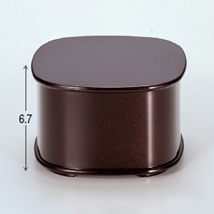 若泉漆器 くつわ飯器 溜パール W-1-95 1個(ご注文単位1個)【直送品】