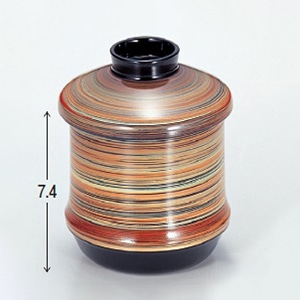 若泉漆器 竹型小吸椀 つむぎ金線S・H塗 W-1-99 1個(ご注文単位1個)【直送品】