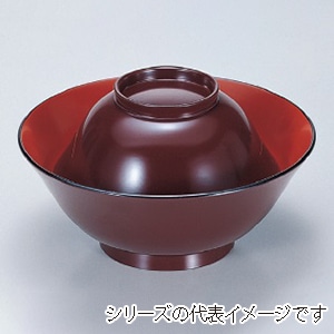 若泉漆器 5寸彩多用椀 吟朱内朱 W-2-45 1個(ご注文単位1個)【直送品】