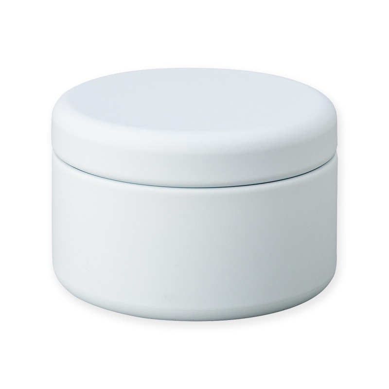 日東産業 カラー丸平缶　ミニヨン  100SMW　白マット 1個（ご注文単位200個）【直送品】