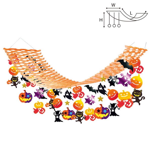 アルファ おばけハロウィンプリーツハンガー TA4-1156 1個(ご注文単位1個)【直送品】