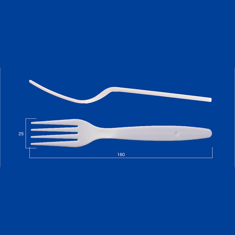 ホワイトプラスチックフォーク 未開封 SBT 紙フォーク（個包装）17cm 100本｜紙コップ・プラカップ