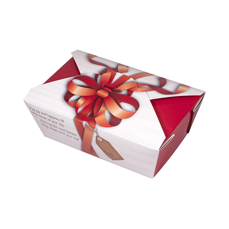 ペーパークラフト 食品容器 ハッピーギフトBOX 135055 25枚/袋（ご注文