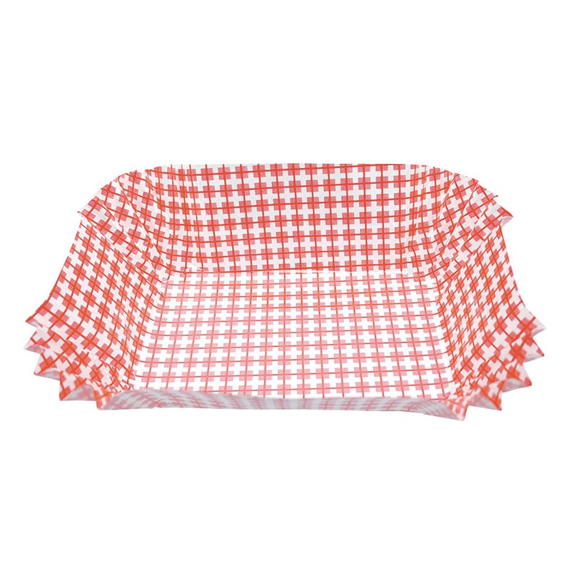 シンメイ NEW純白ペットケース 角 特大 チェック柄 赤 1パック(ご注文単位20パック)【直送品】