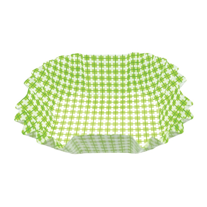 シンメイ NEW純白ペットケース 角 大 チェック柄 緑 1パック(ご注文単位20パック)【直送品】