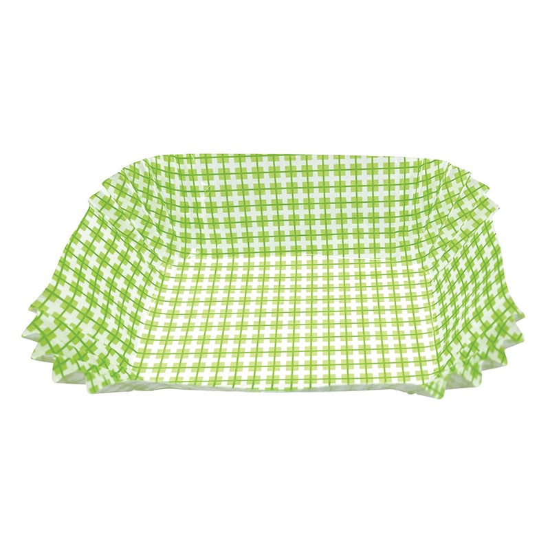 シンメイ NEW純白ペットケース 角 特大 チェック柄 緑 1パック(ご注文単位20パック)【直送品】