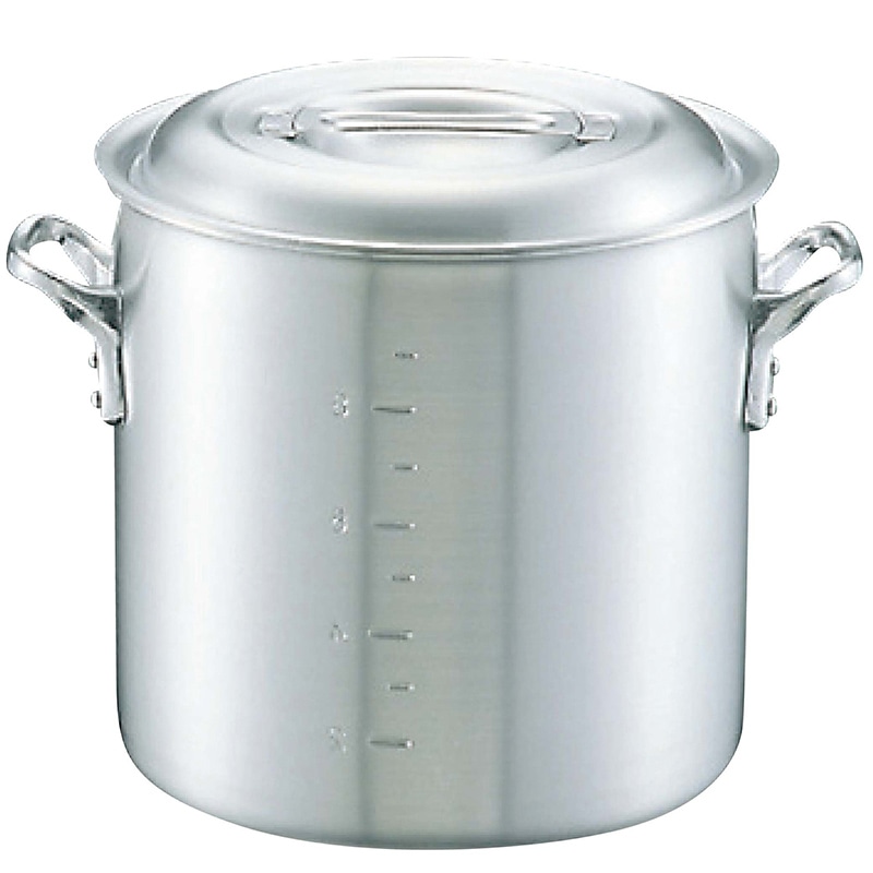 アルミ キング 半寸胴鍋(目盛付)30cm 中尾アルミ製作所 aso 61-6508-65 医療・研究用機器 アルミ キング 寸胴鍋 目盛付 30cm アルミ プロキング 寸胴鍋(目盛付)30cm