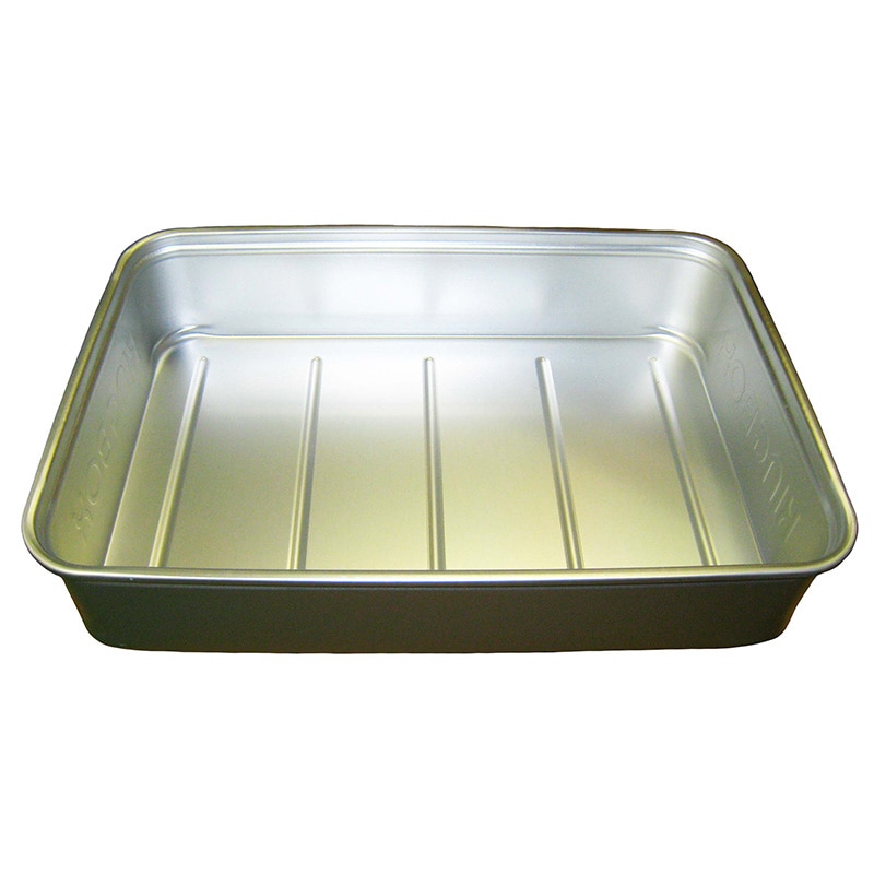 オオイ金属 アルマイト プレス製給食用パン箱（蓋付）／ 258 45個入