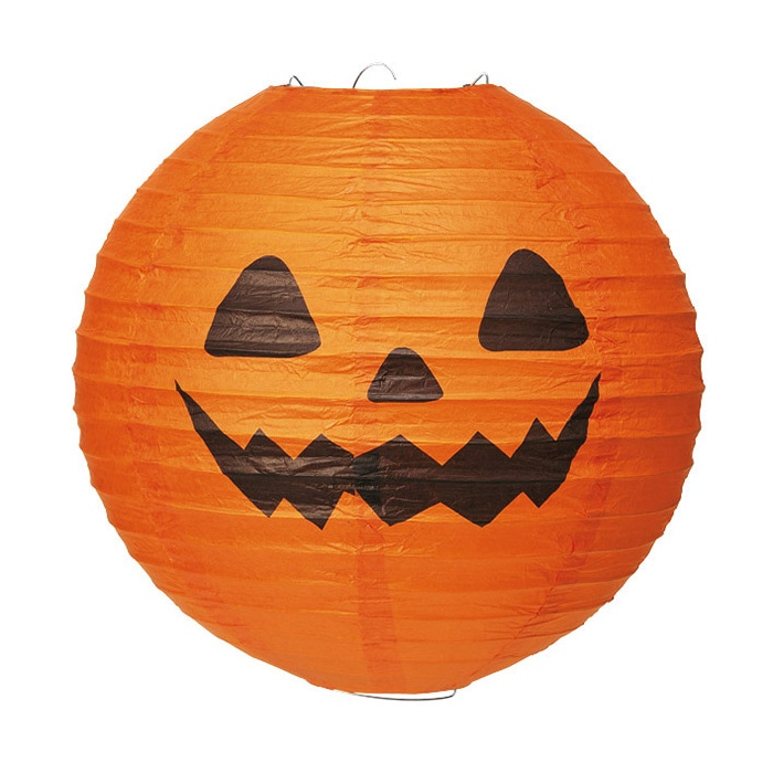 アルファ パンプキンフェイス提灯 パンプキンオレンジ TQ4-7000 1個(ご注文単位1個)【直送品】