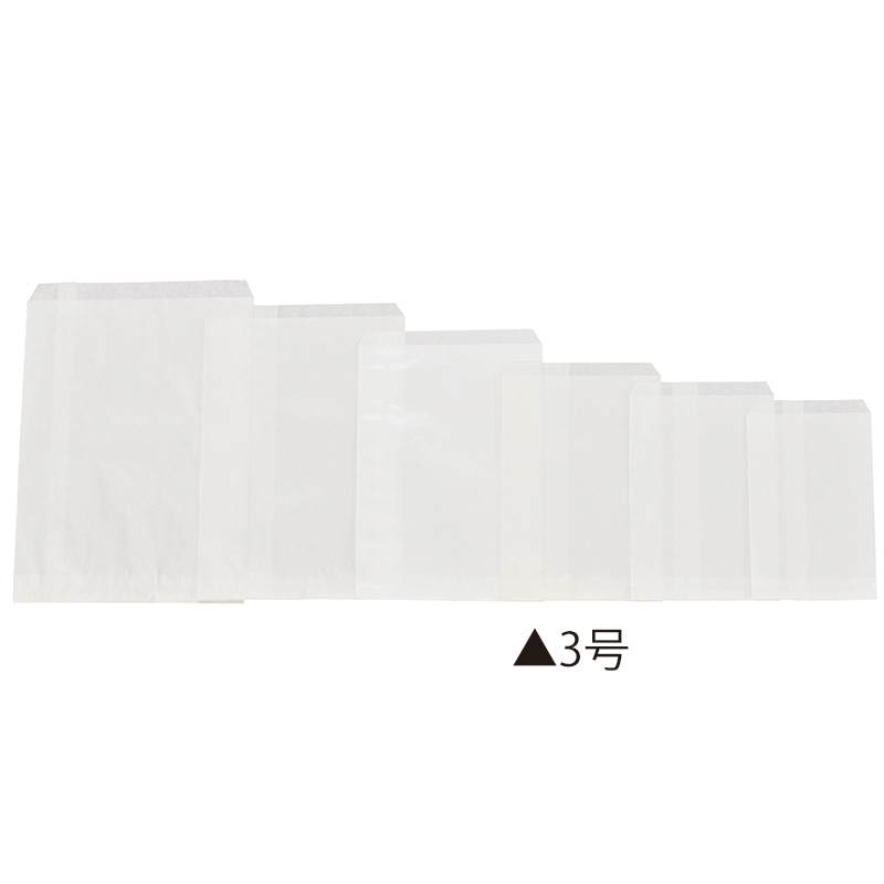 >大阪ポリエチレン販売株式会社 純白平袋　3号  6631 4000枚/包（ご注文単位1包）【直送品】