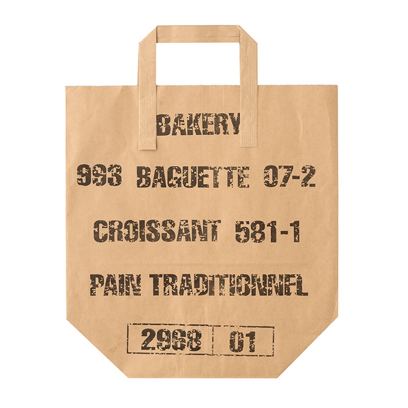 大阪ポリエチレン販売株式会社 手提紙袋 HANDLE BAG L ベーカリーA No
