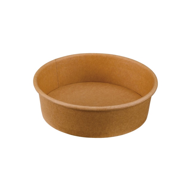 どんぶり容器 クラフトカップ500 本体 25枚/袋(ご注文単位12袋)【直送品】