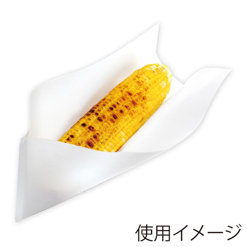 武蔵野産業 耐油袋　エコ・スリーブ 小 白 100枚/袋（ご注文単位40袋）【直送品】