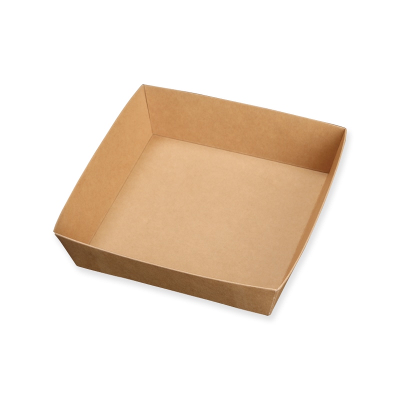 （フードパック）未晒紙ボックス KM72 蓋/400枚入（K05-4580319650814-4H） 未晒紙ボックス KM-72 クリア 蓋 (400入)