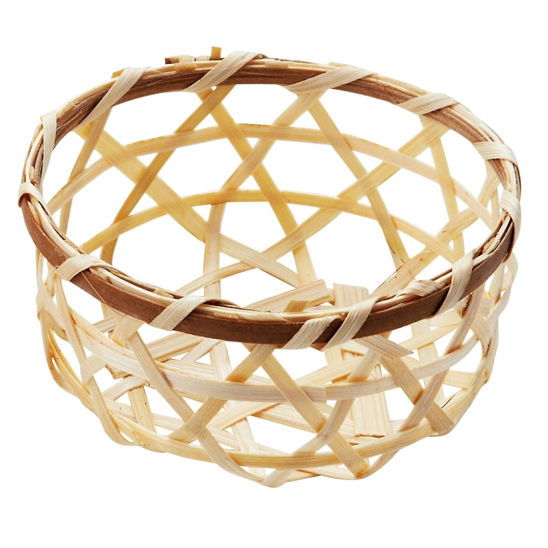 神堂 小さな竹かご ミニ丸カゴ 06657 100個/パック（ご注文単位1