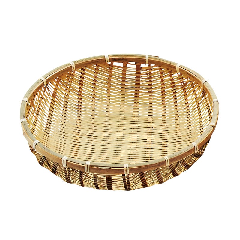 ののじ プロフ必読願いꈍ .̮ ꈍ 竹ザル、竹籠、竹製トレイ、直径33セン ののじ プロフ必読願いꈍ .̮ ꈍ 竹ザル、竹籠、竹製トレイ、直径