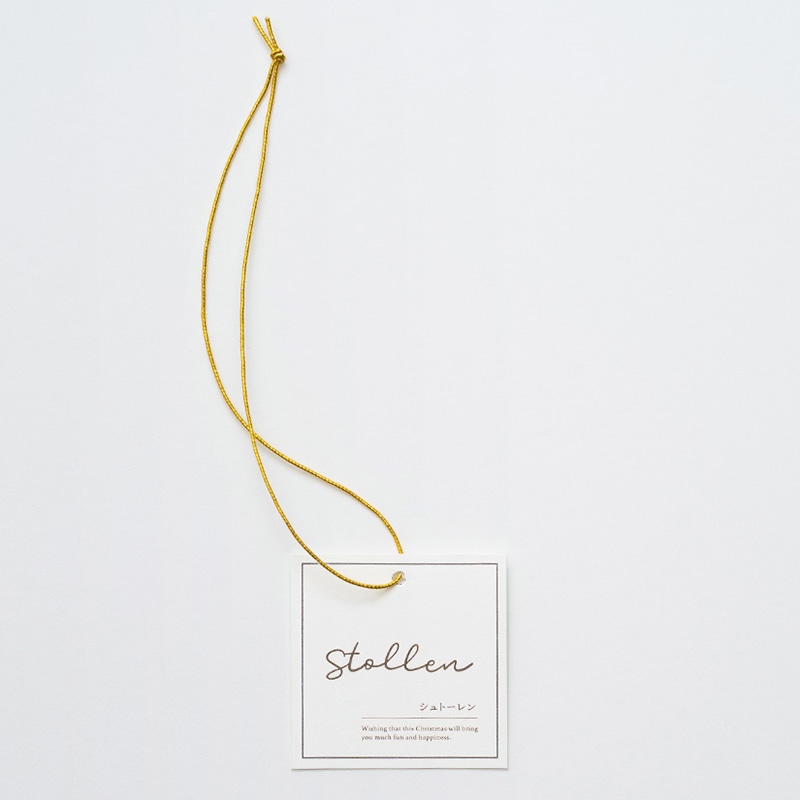 cotta シュトーレンペーパータグ 金ゴム付き 5枚入 99883 5枚/束(ご注文単位10束)【直送品】