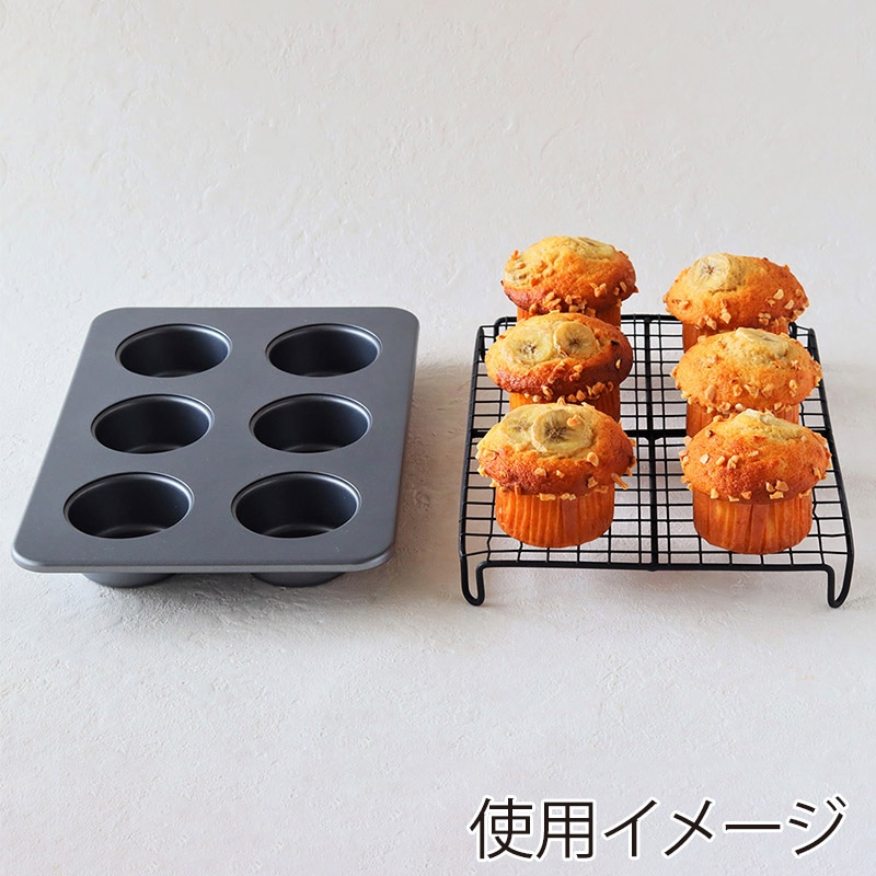 【ケーキshop】6点セット（バラ型2コ、マフィン型、マドレーヌ型2コ、角型） ケーキshop6点セット(バラ型2コ、マフィン型、マドレーヌ型2コ、角型)