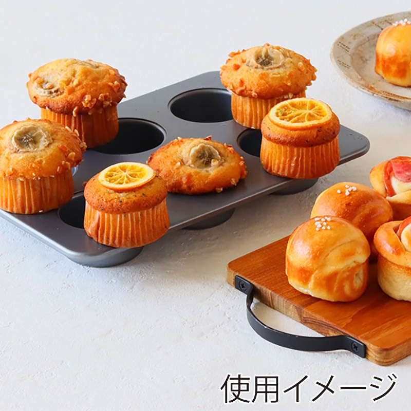 ケーキshop6点セット(バラ型2コ、マフィン型、マドレーヌ型2コ