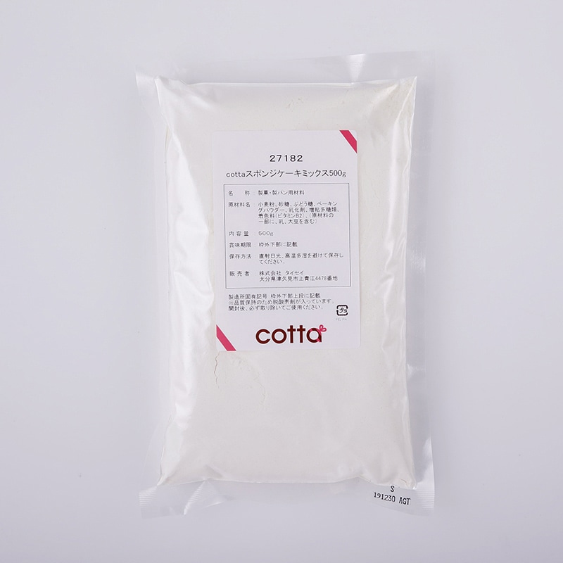 スポンジケーキミックス 500g 27182 1袋※軽(ご注文単位1袋)【直送品】
